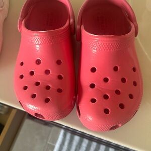 Neon Pink Glossy Croc
